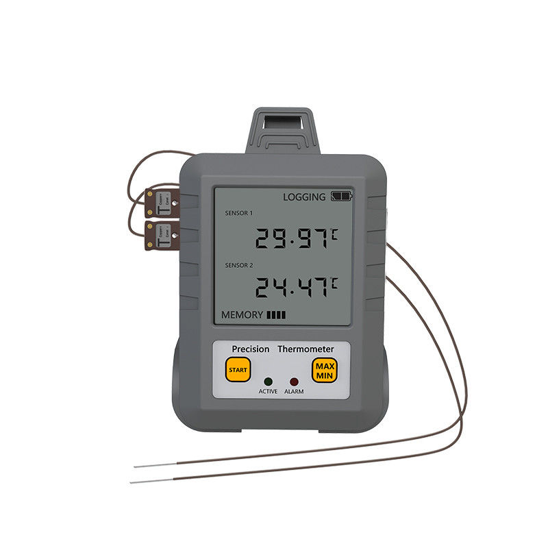 工業用高温K型ダブルチャネルデジタル温度計-270-1372