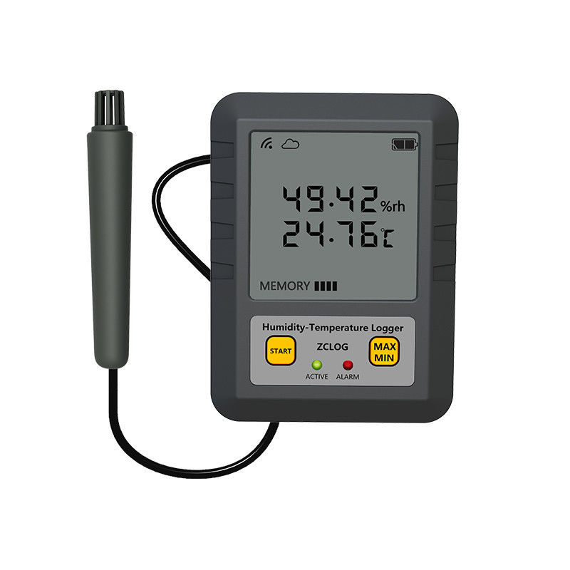 97*72*31mm インダストリアルLCDディスプレイ 無線リアルタイム温度と湿度データロガー